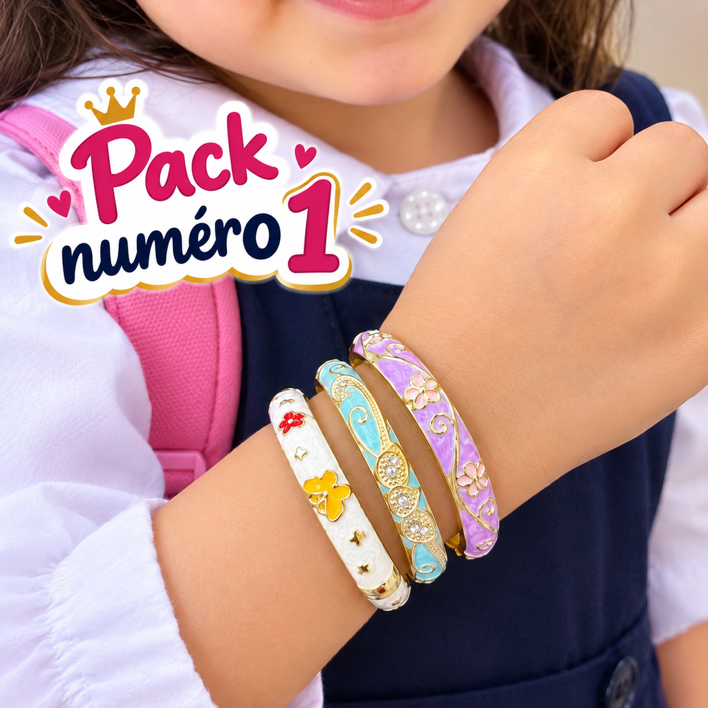 Pack Rentrée Scolaire 🎀 | 3 Bracelets + 1 Gratuite 🎁
