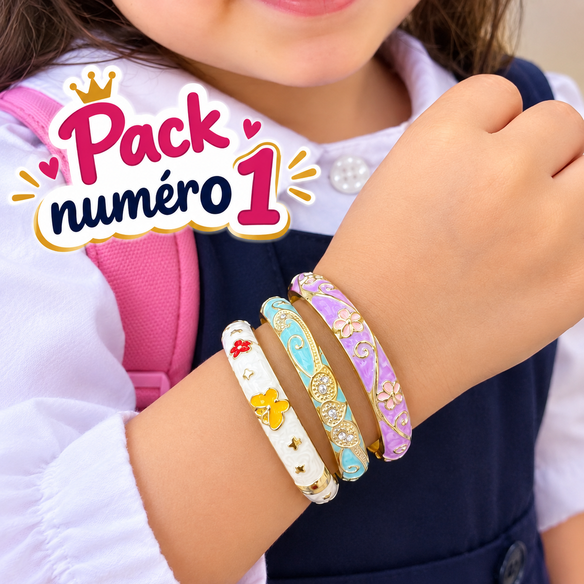 Pack Rentrée Scolaire 🎀 | 3 Bracelets + 1 Gratuite 🎁