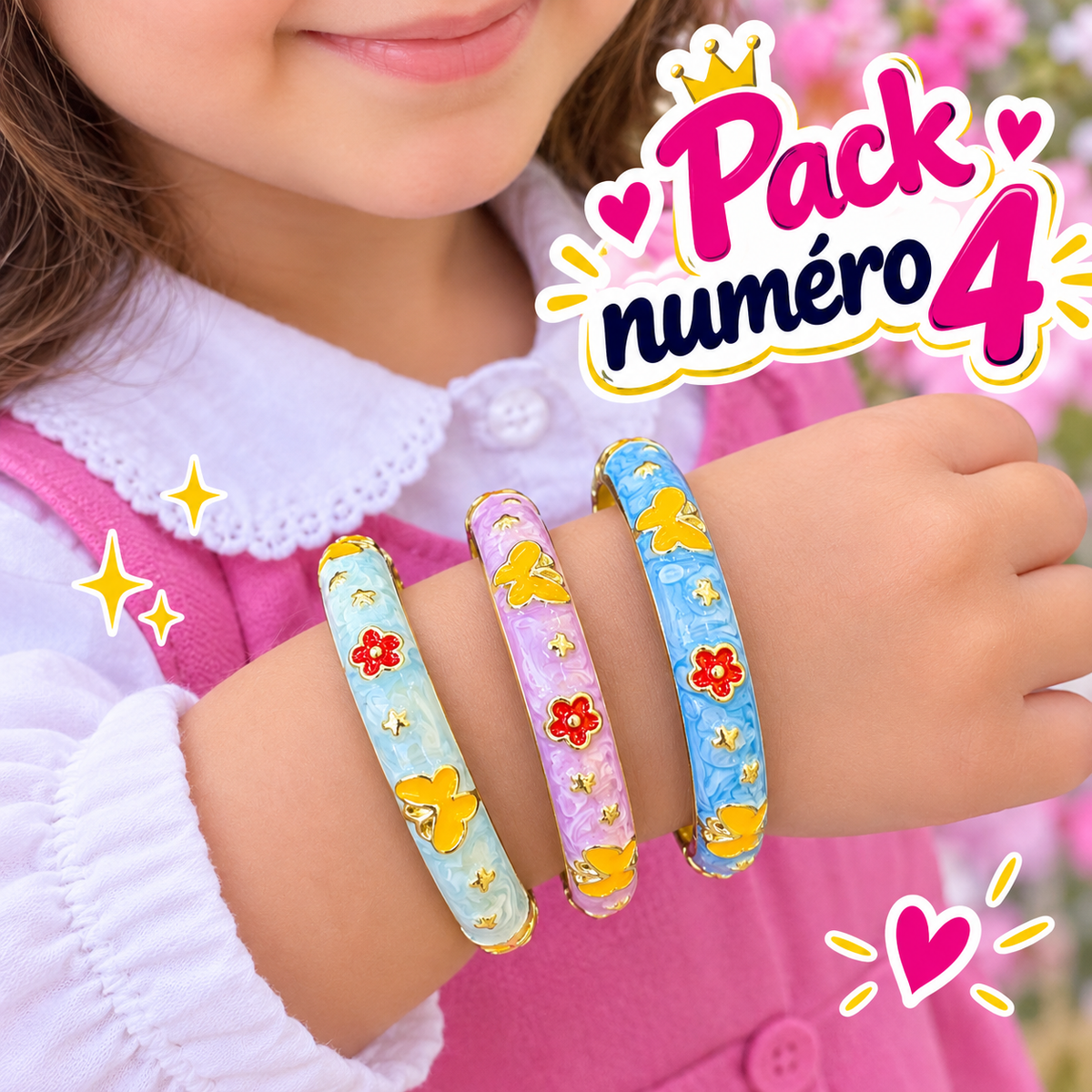 Pack Rentrée Scolaire 🎀 | 3 Bracelets + 1 Gratuite 🎁