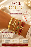 ✨ Pack 4 أساور + Gourmette هدية 🎁