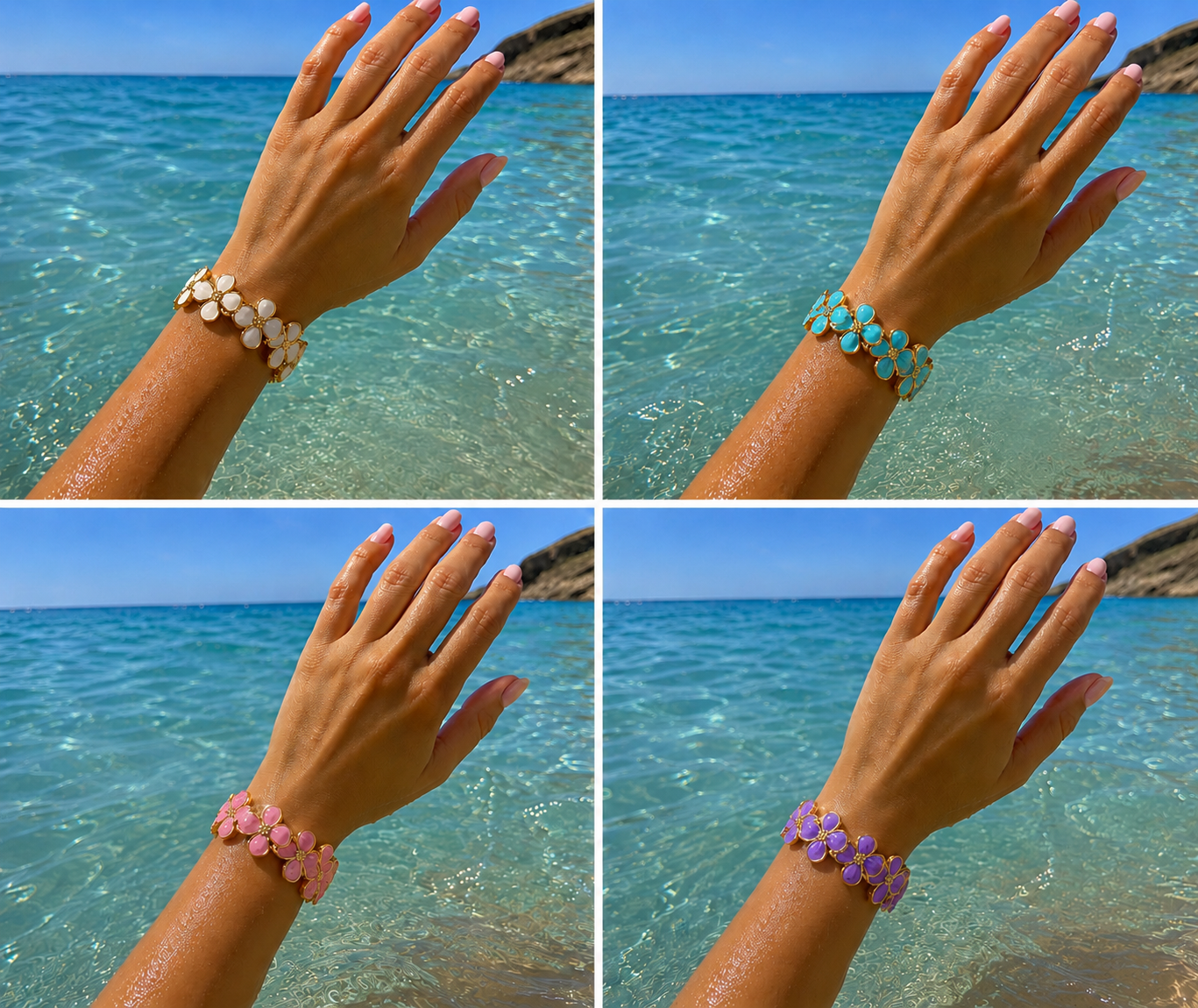 🌸 Bracelet Fleur – Élégance estivale