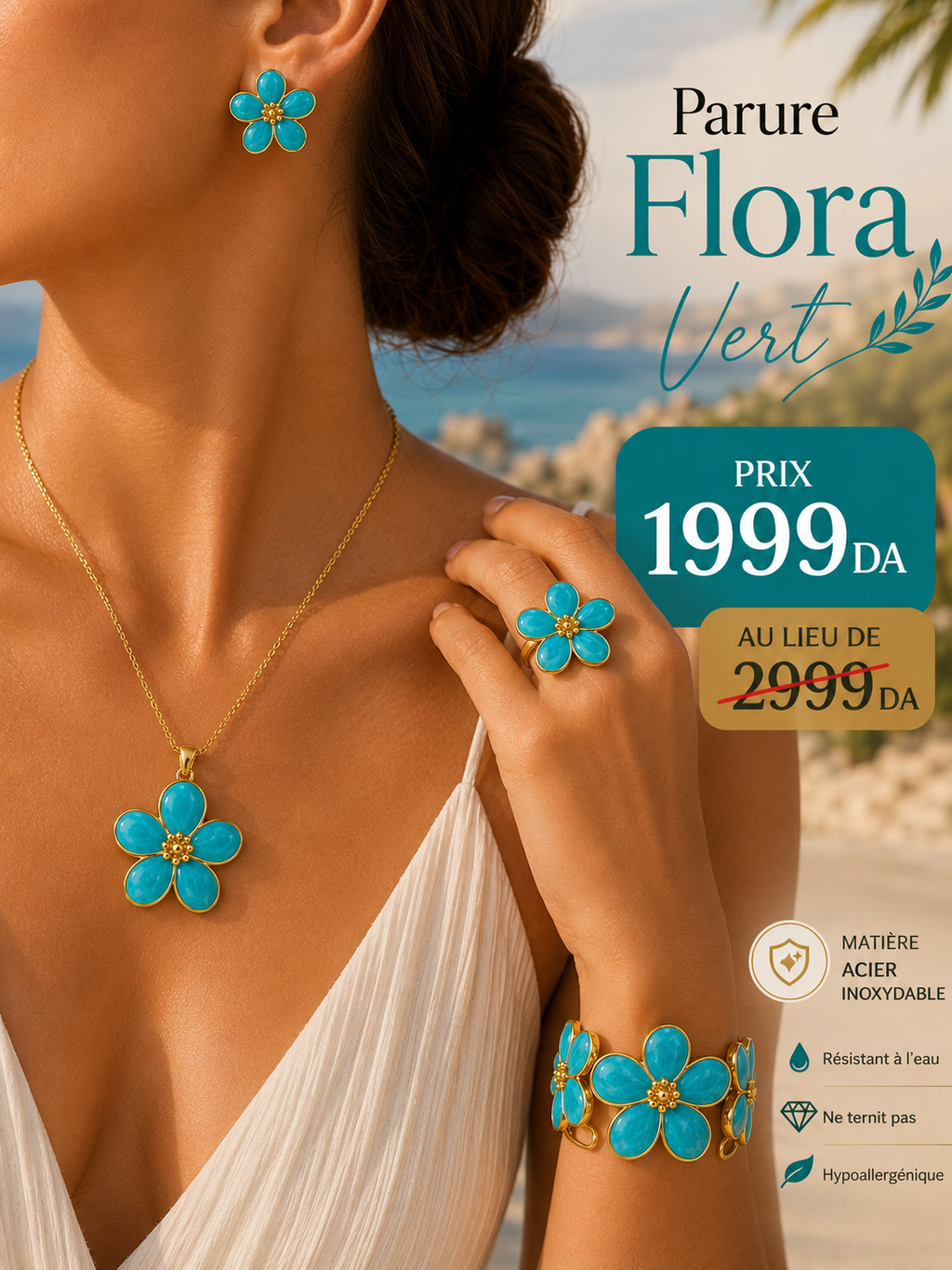 🌸 Parure Flora – أناقة تزهر معك