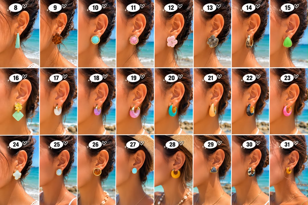 Boucles d'oreilles d'été – Collection Colorée & Tendance ☀️🌊