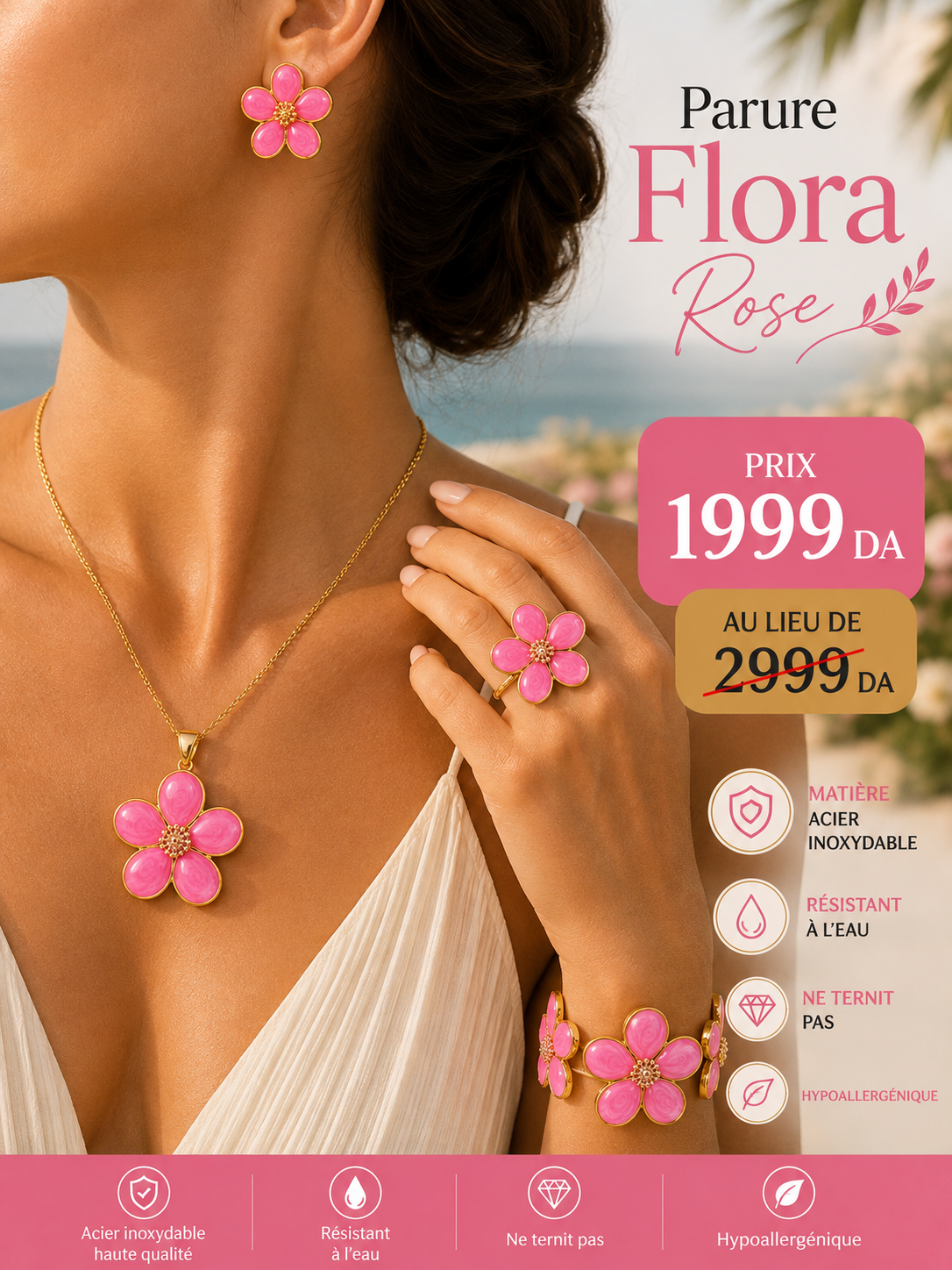 🌸 Parure Flora – أناقة تزهر معك